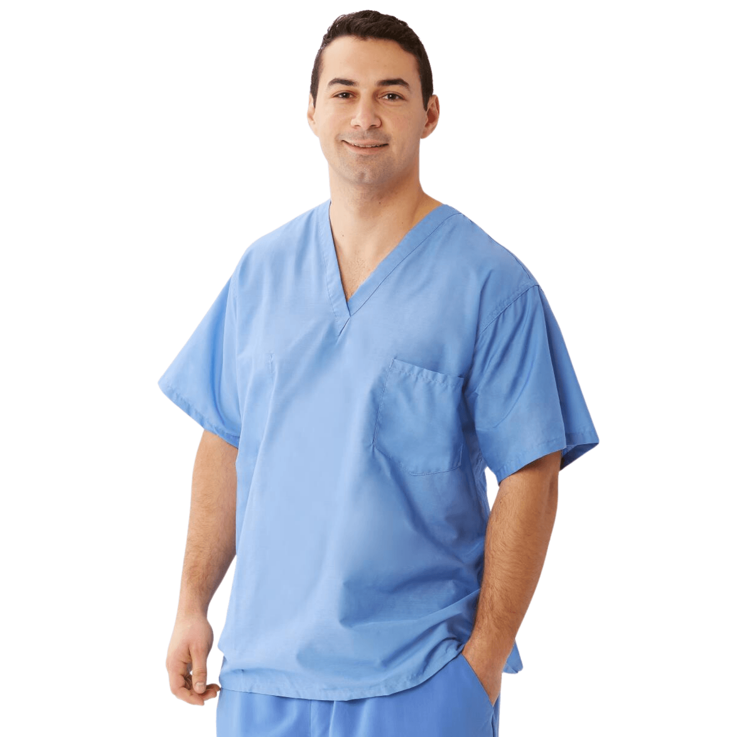 MEDLINE Encore Unisex Reversible V-Neck 1-Pocket Scrub Top - 710
