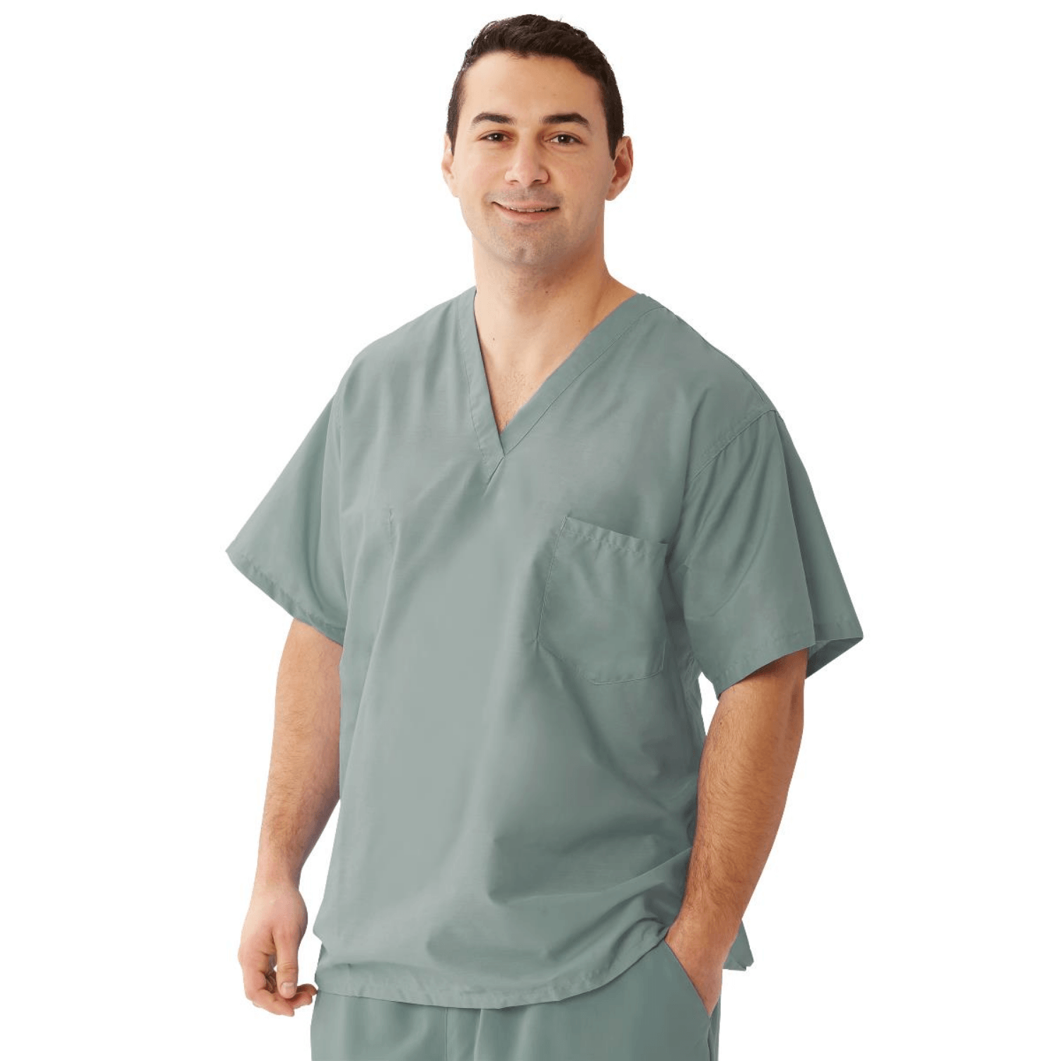 MEDLINE Encore Unisex Reversible V-Neck 1-Pocket Scrub Top - 710