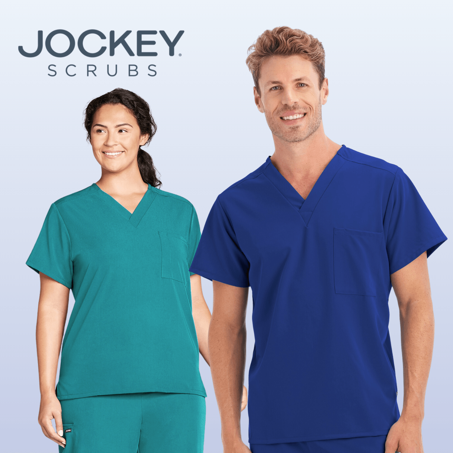 JOCKEY Unisex One Pocket Stretch Scrub Top - 2200