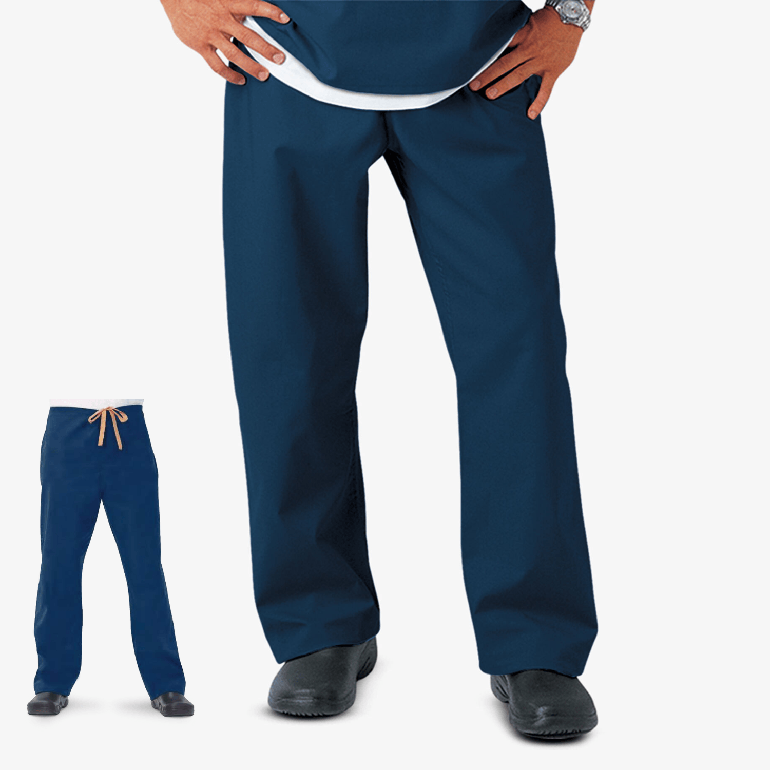 FASHION SEAL Unisex 100% Cotton Reversible Drawcord Scrub Pants