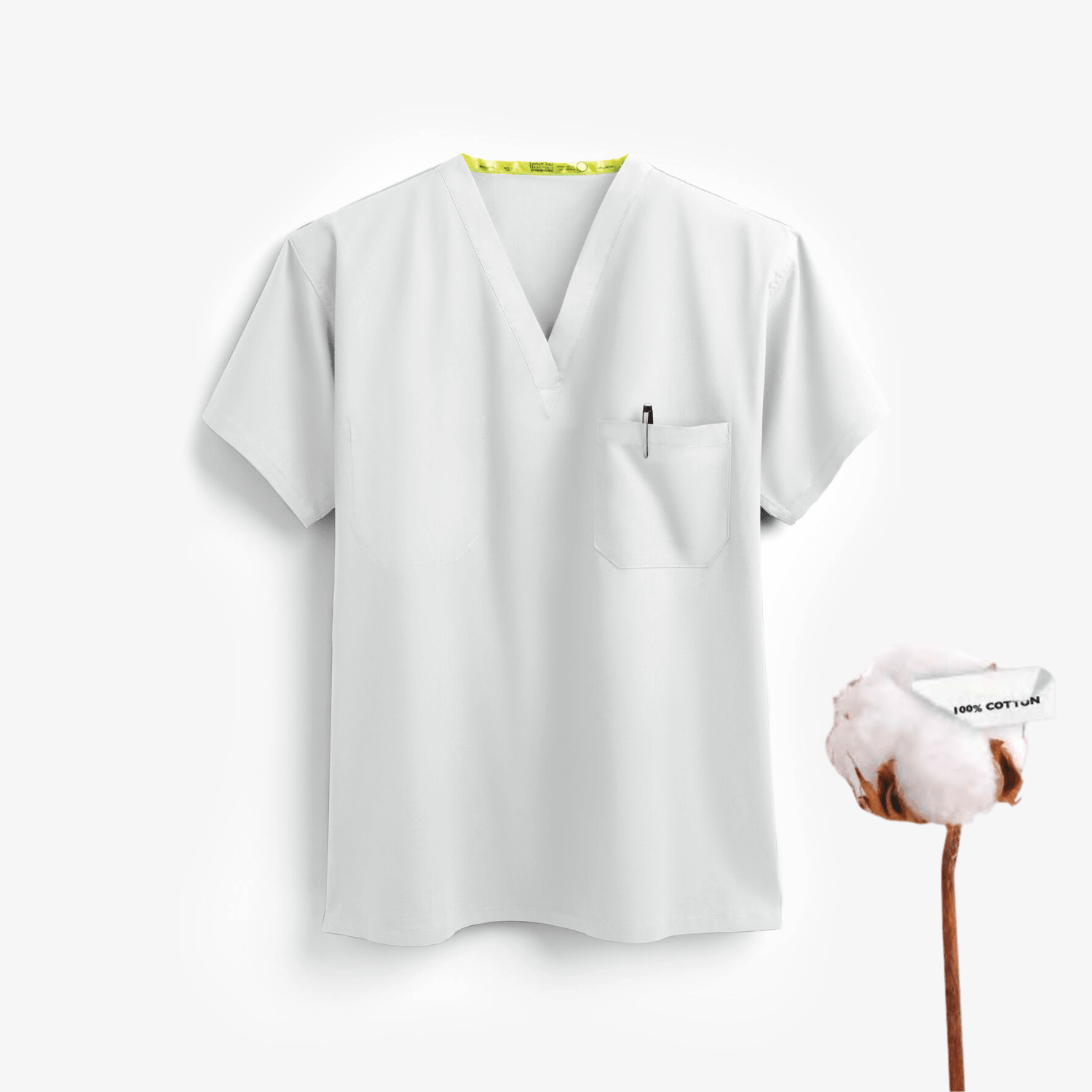 FASHION SEAL Unisex 100% Cotton Reversible Scrub Top