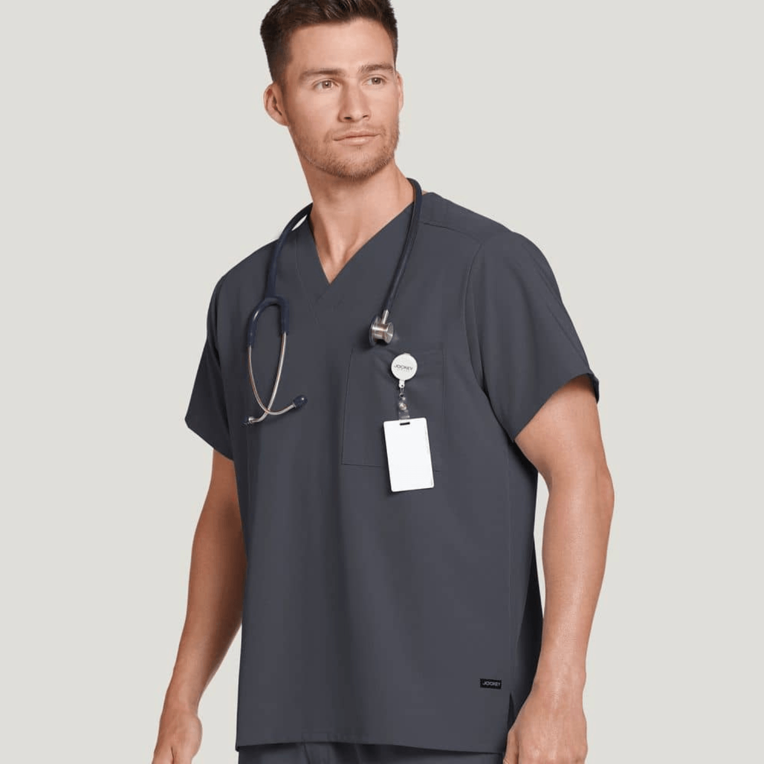 JOCKEY Classic Unisex One Pocket Stretch Scrub Top - 220087