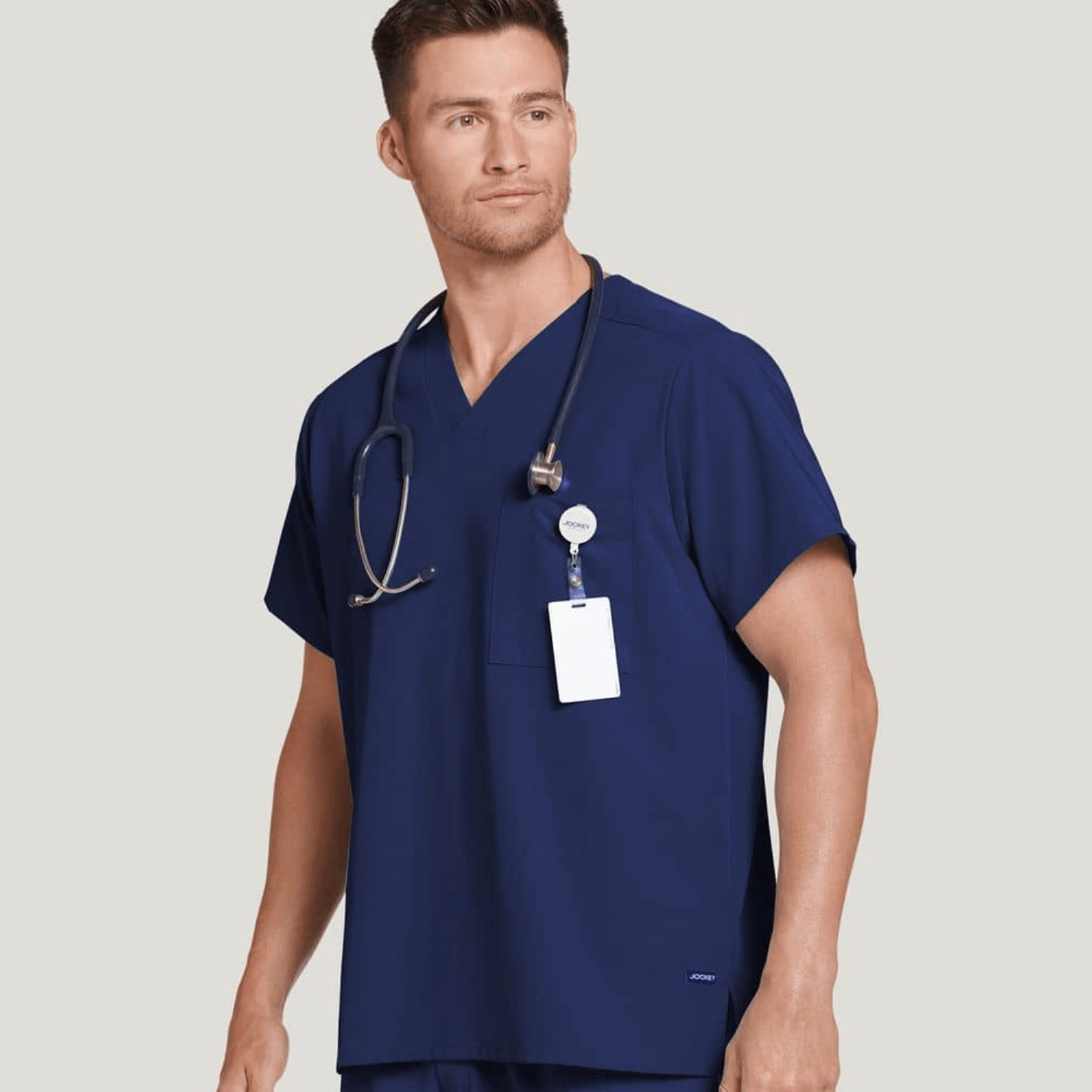 JOCKEY Classic Unisex One Pocket Stretch Scrub Top - 220087