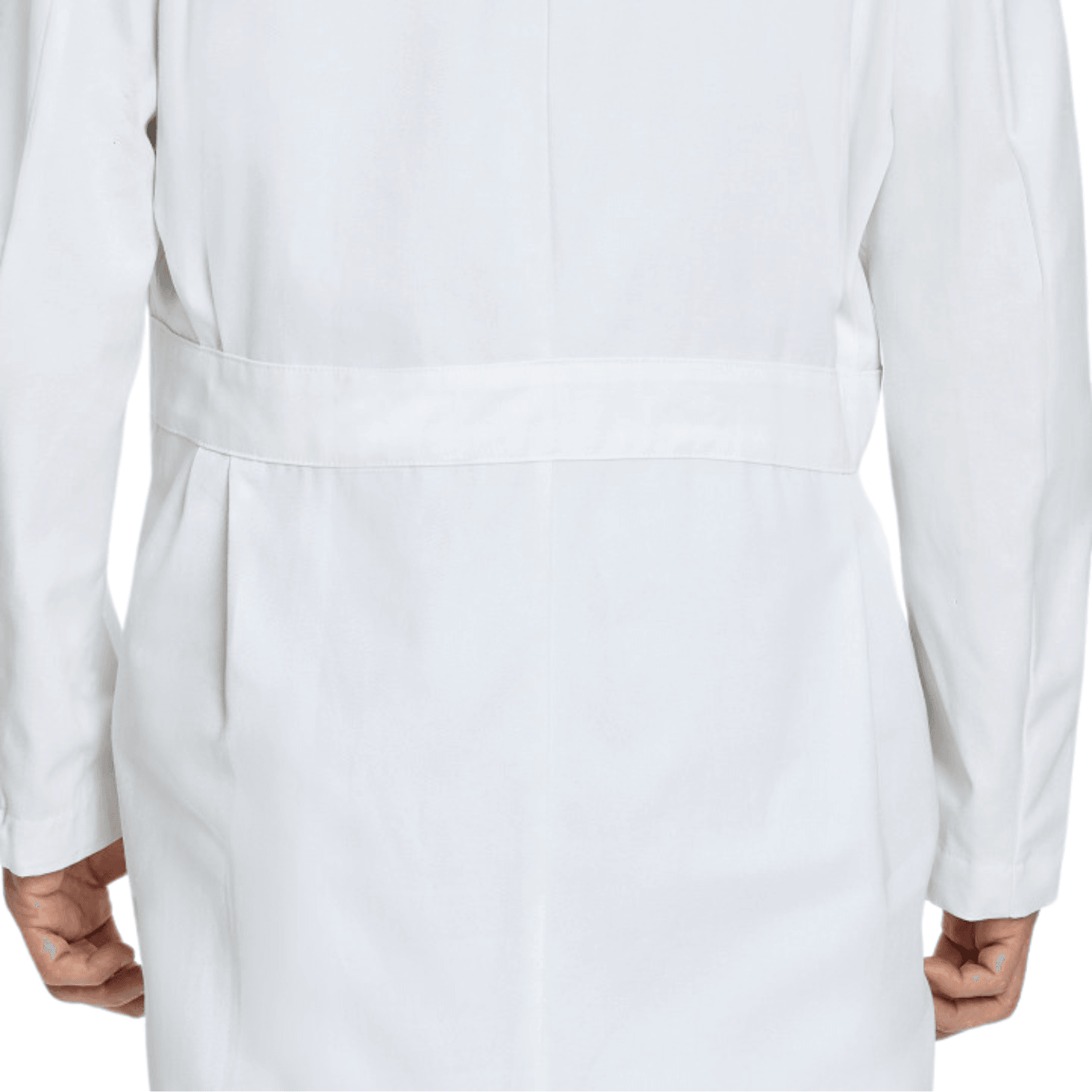 LANDAU Men's 3-Pocket Full-Length White Lab Coat - 3138