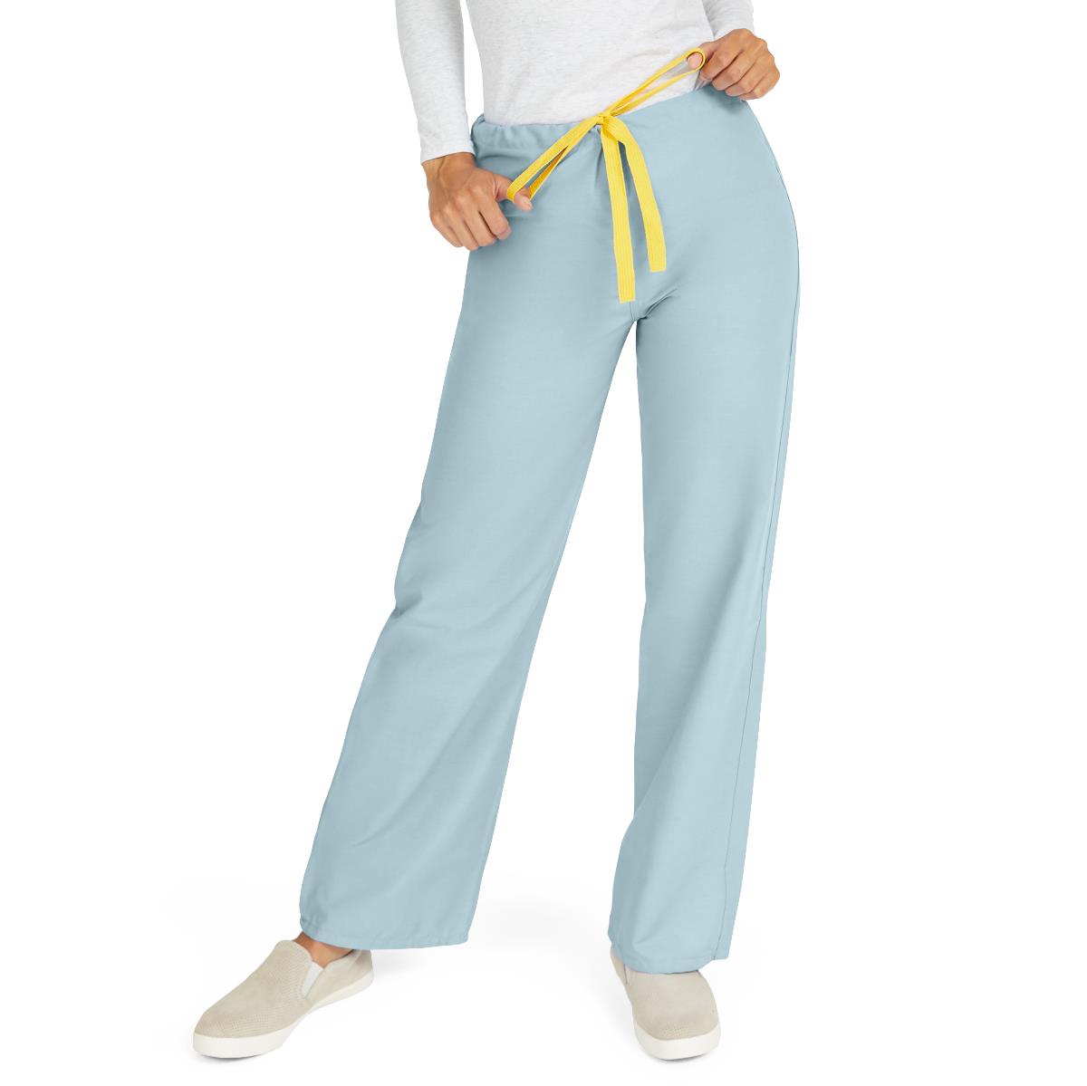 MEDLINE AngelStat Unisex Reversible Drawstring 1-Pocket Scrub Pants - 600