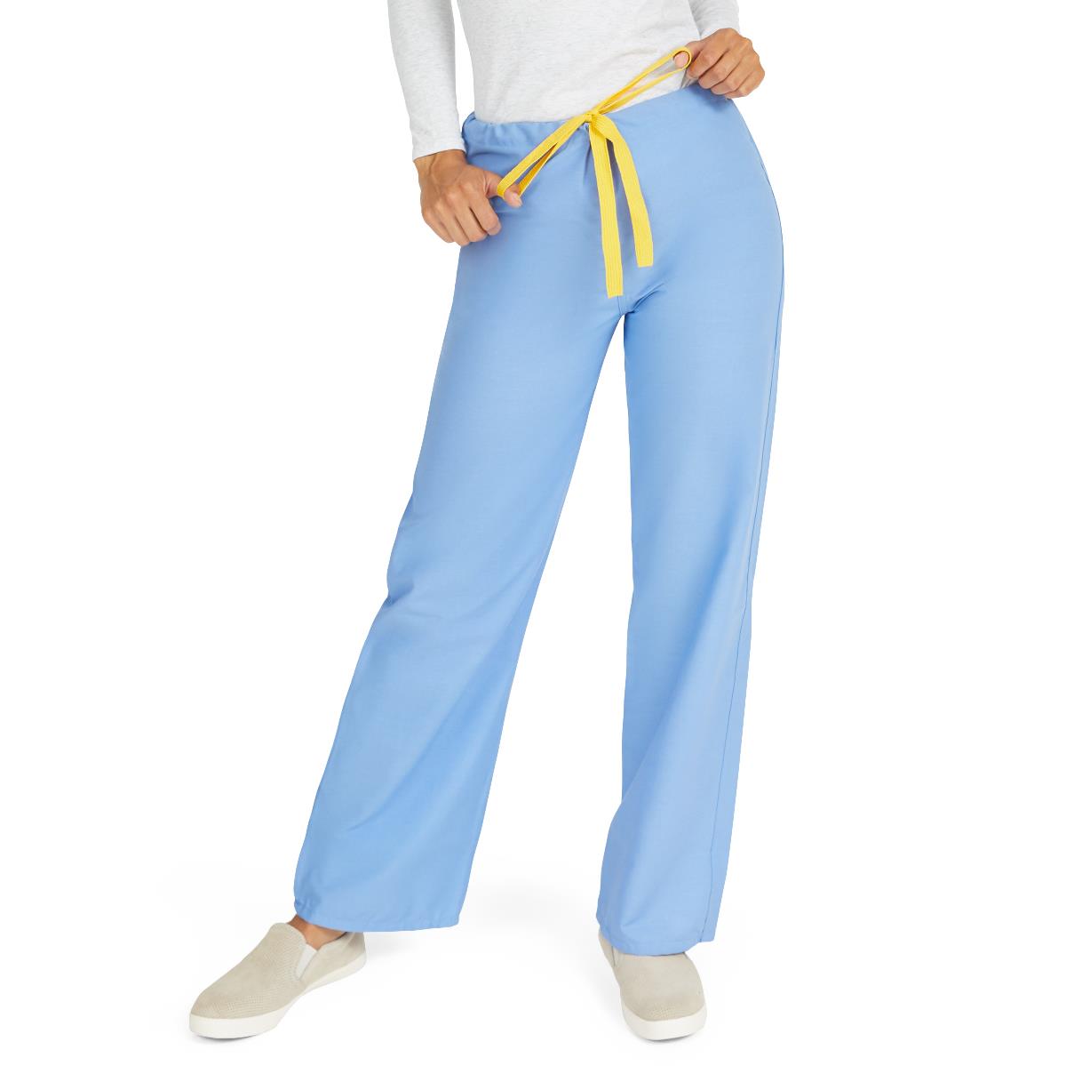 MEDLINE AngelStat Unisex Reversible Drawstring 1-Pocket Scrub Pants - 600