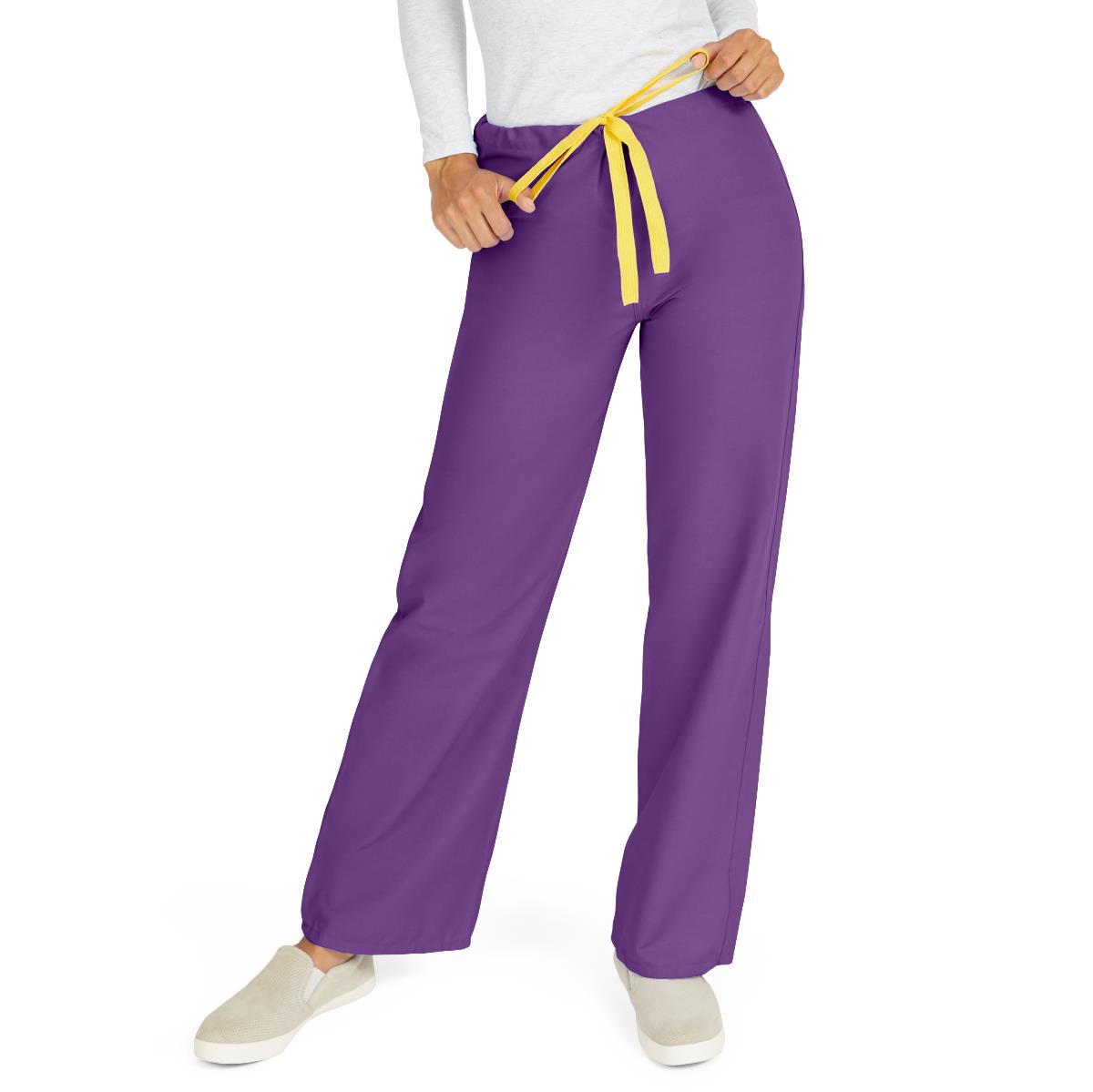MEDLINE AngelStat Unisex Reversible Drawstring 1-Pocket Scrub Pants - 600