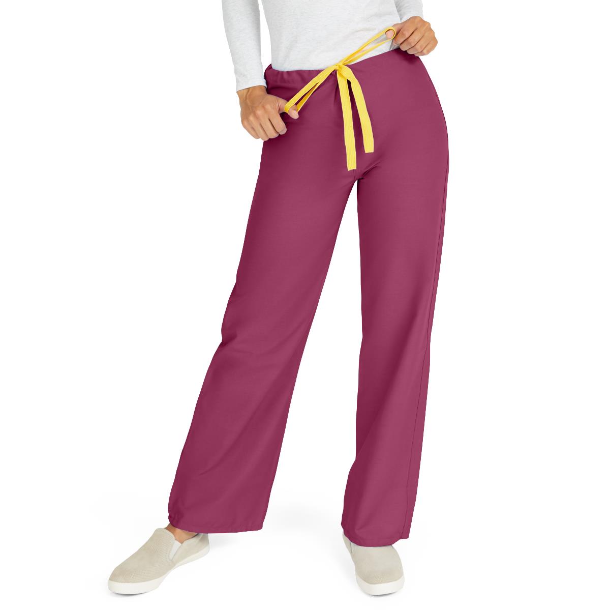 MEDLINE AngelStat Unisex Reversible Drawstring 1-Pocket Scrub Pants - 600