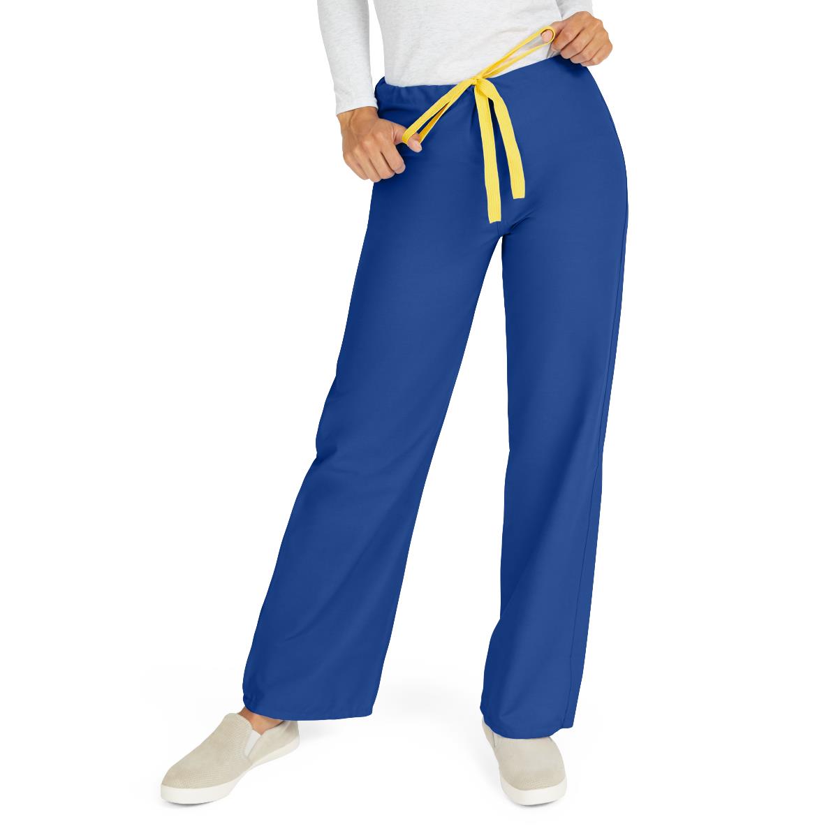 MEDLINE AngelStat Unisex Reversible Drawstring 1-Pocket Scrub Pants - 600