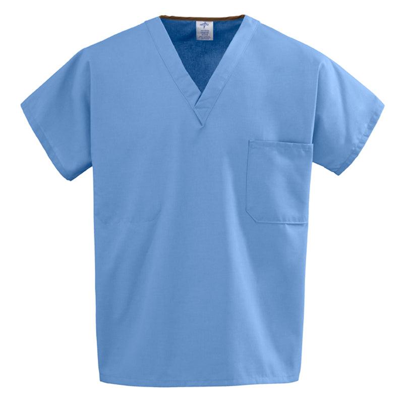 MEDLINE CottonCare Unisex 100% Cotton Reversible V-Neck Top - 6580