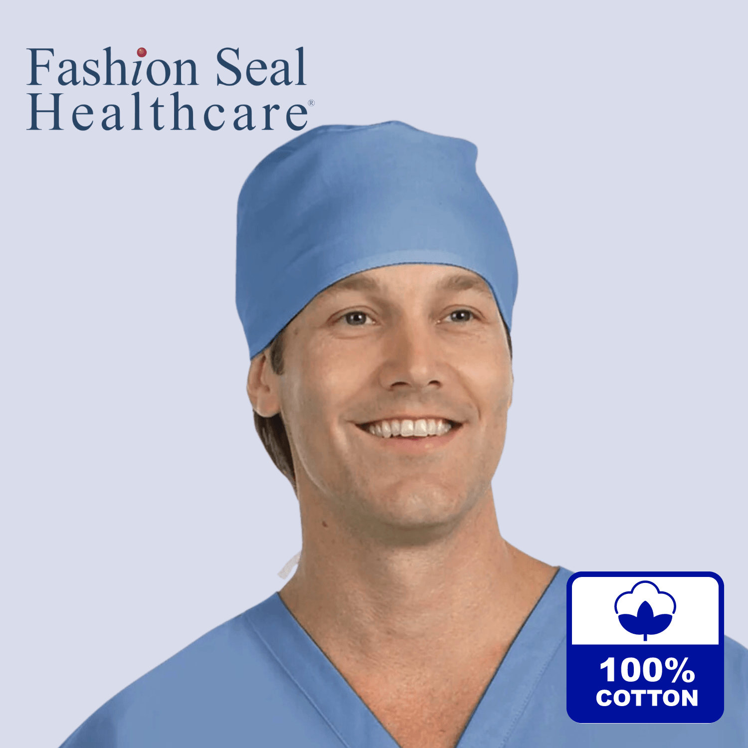 FASHION SEAL 100% Cotton Scrub Cap Washable