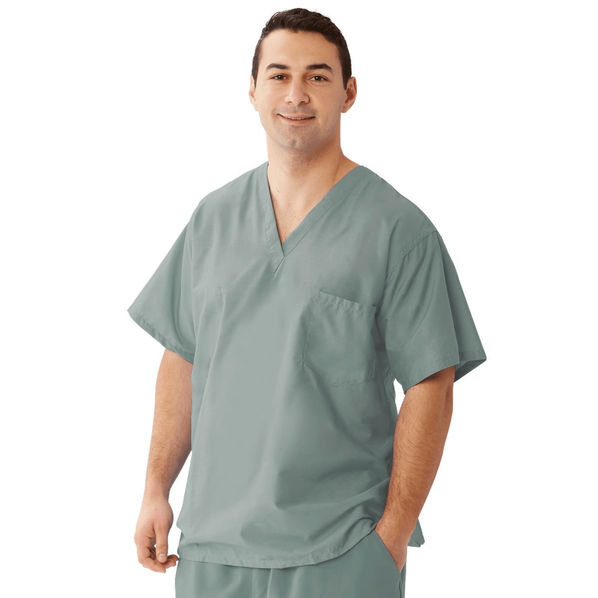 MEDLINE Encore Unisex Reversible V-Neck 1-Pocket Scrub Top - 710 - Fine Scrubs