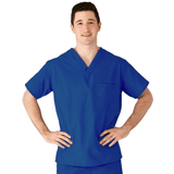 MEDLINE Angelstat Unisex Reversible V-Neck 1-Pocket Scrub Top - 610 — thumbnail 5