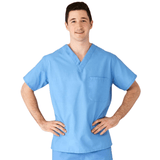MEDLINE Angelstat Unisex Reversible V-Neck 1-Pocket Scrub Top - 610 — thumbnail 10