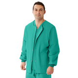 MEDLINE AngelStat Unisex Snap-Front Warm-Up Scrub Jacket - 849 — thumbnail 5