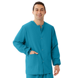 MEDLINE AngelStat Unisex Snap-Front Warm-Up Scrub Jacket - 849 — thumbnail 12