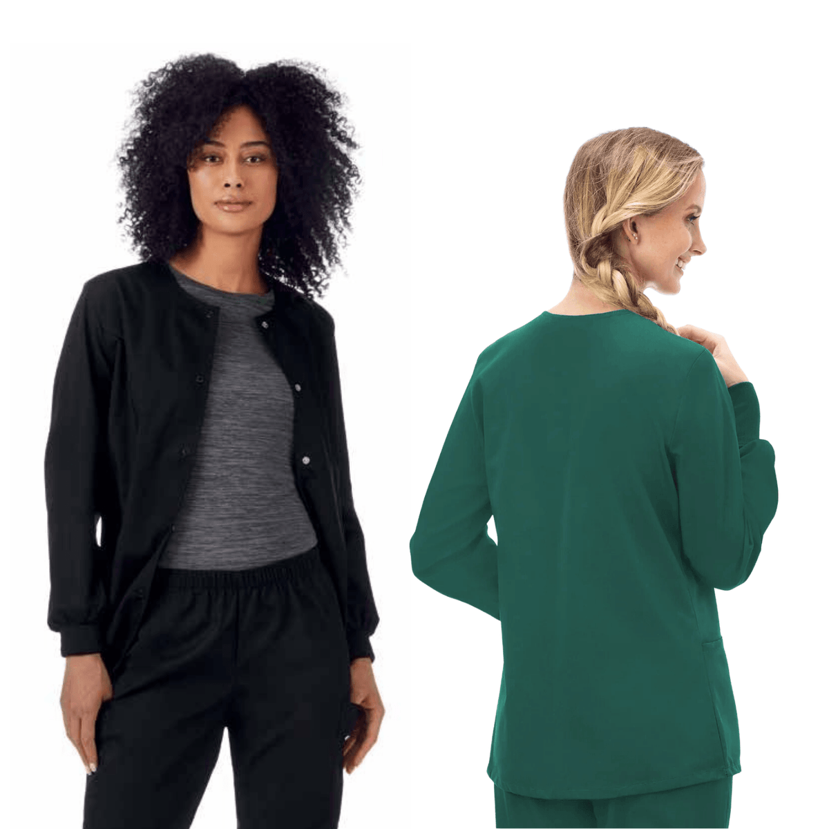 FUNDAMENTALS Ladies 28″ Warm-Up Jacket - 14740 - Fine Scrubs