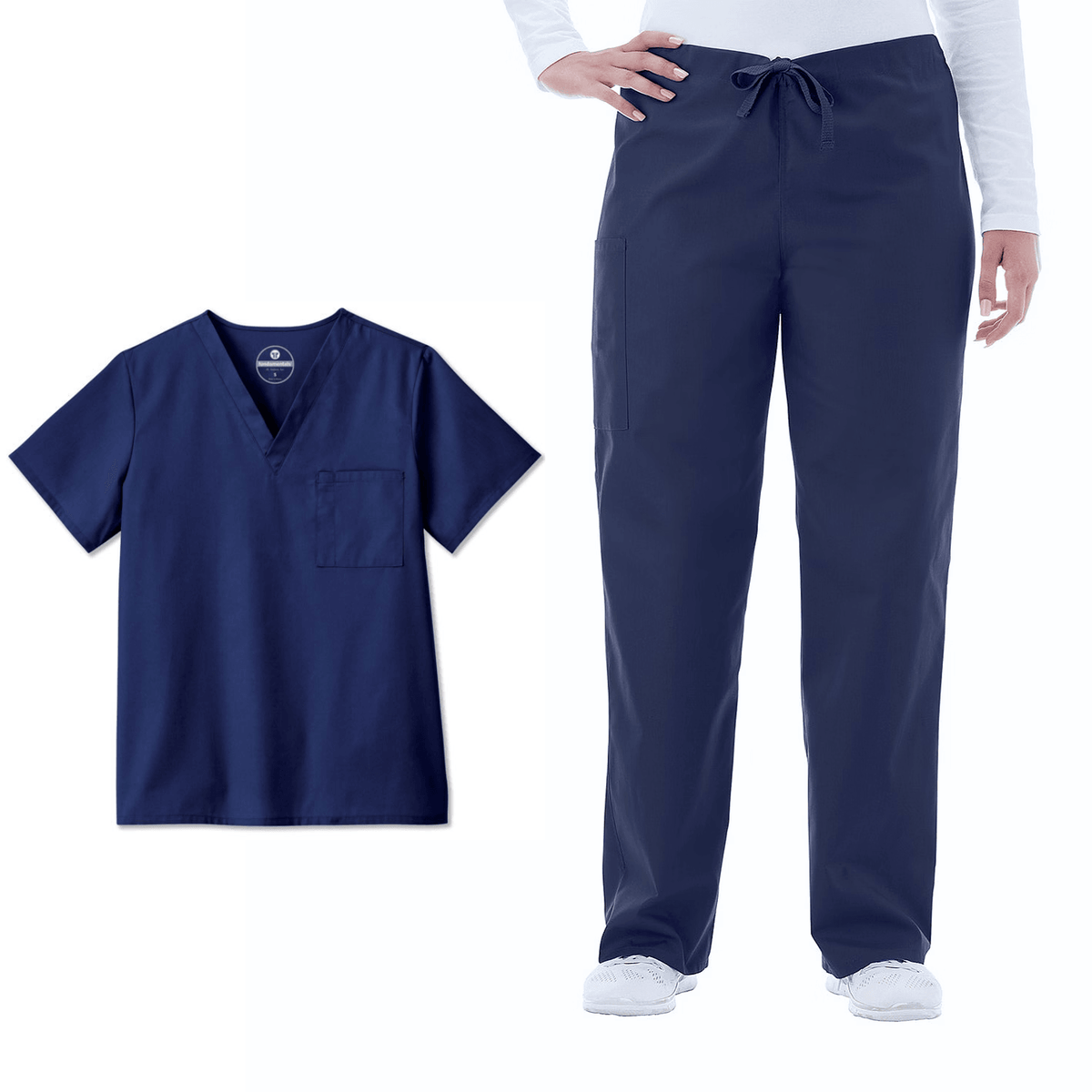 FUNDAMENTALS Unisex Scrub Top & Pant Set - Fine Scrubs