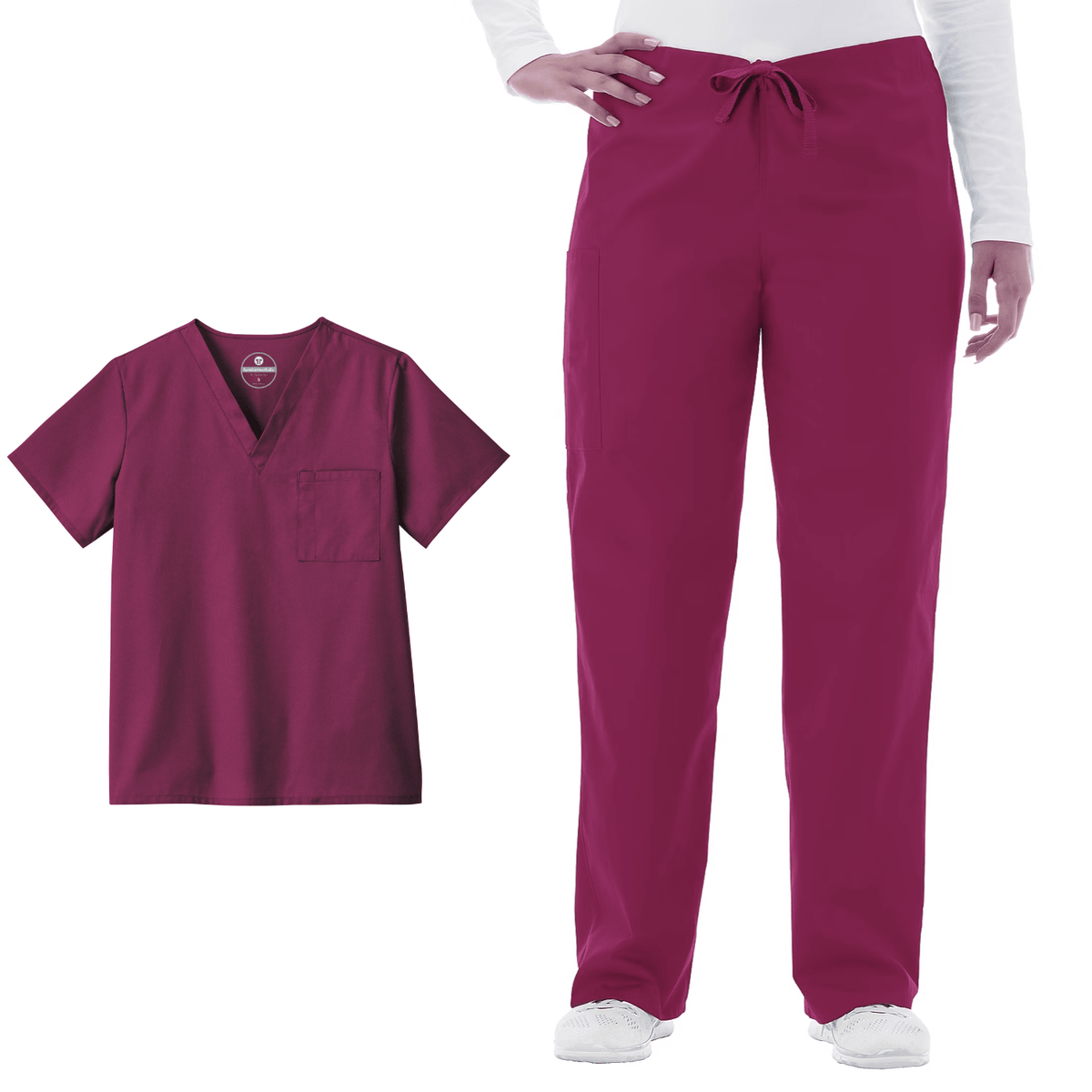FUNDAMENTALS Unisex Scrub Top & Pant Set - Fine Scrubs