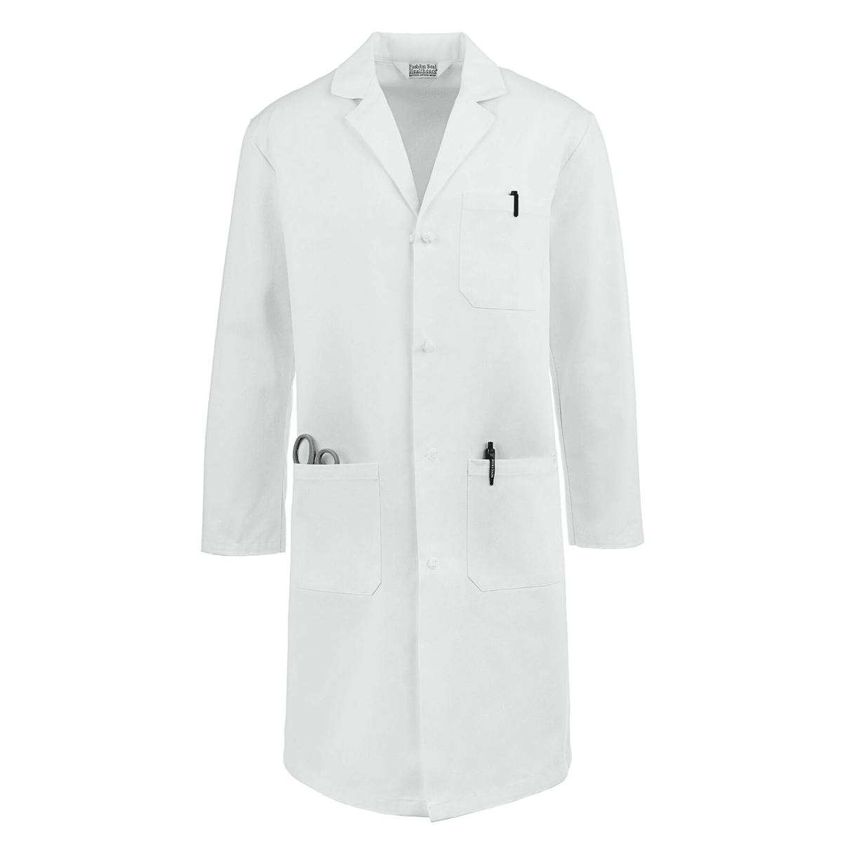 FASHION SEAL 41" Men's / Unisex 100% Cotton Full-Length Lab Coat - 423