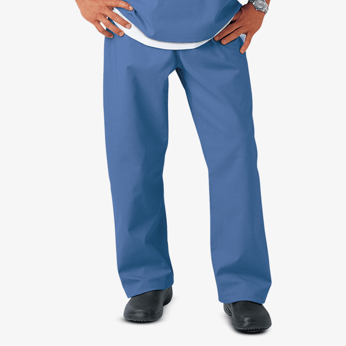 FASHION SEAL Unisex 100% Cotton Reversible Drawcord Scrub Pants - Fine Scrubs