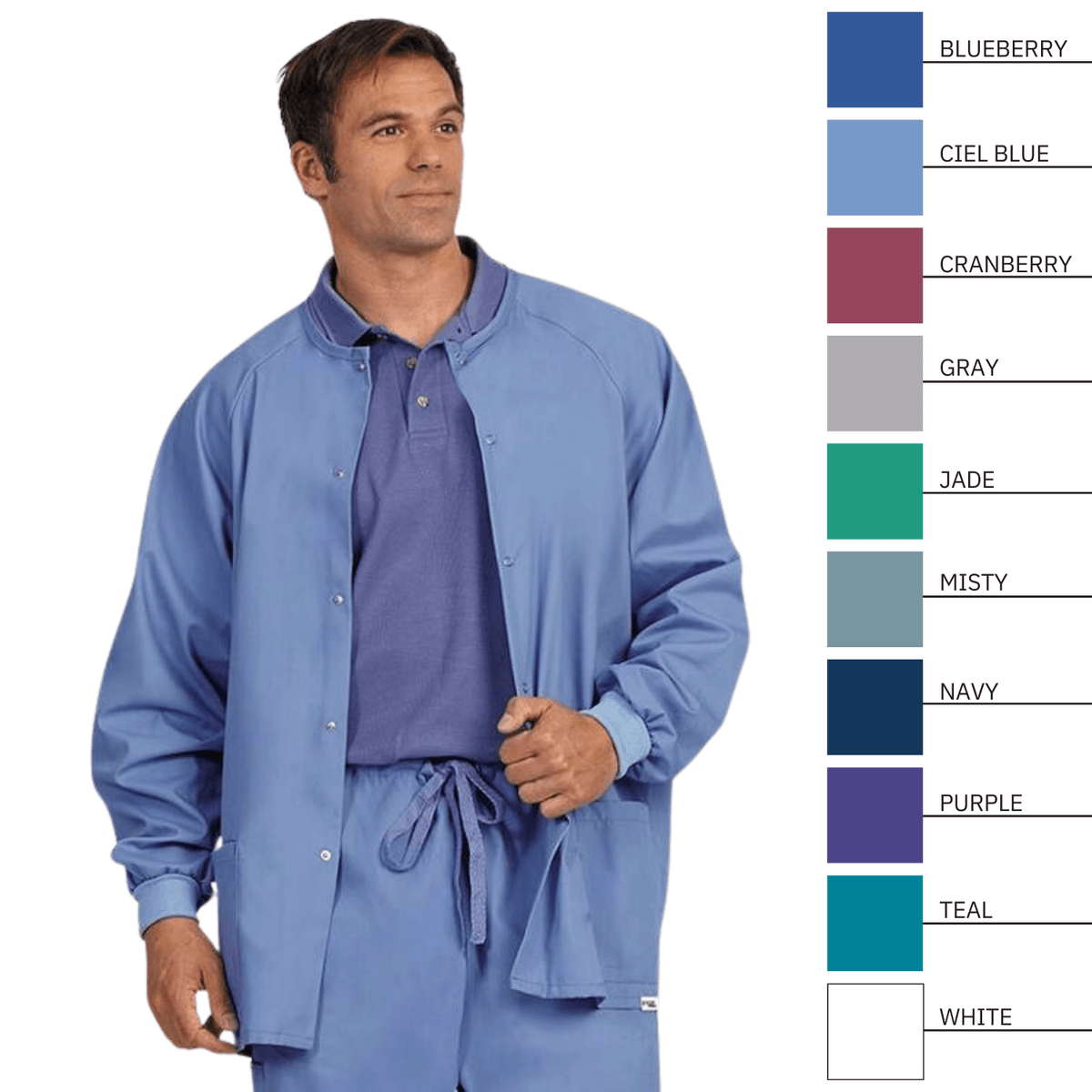 FASHION SEAL Unisex Warm Up Scrub Jacket - Fine Scrubs
