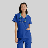 GREY'S ANATOMY STRETCH Emma Top - 4 Pocket Scrub Top - PLUS GRST011X — thumbnail 12
