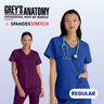 GREY'S ANATOMY STRETCH Emma Top - 4 Pocket Scrub Top - REGULAR GRST011