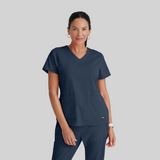 GREY'S ANATOMY STRETCH Emma Top - 4 Pocket Scrub Top - PLUS GRST011X — thumbnail 15