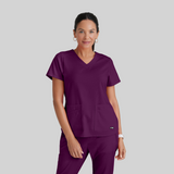 GREY'S ANATOMY STRETCH Emma Top - 4 Pocket Scrub Top - PLUS GRST011X — thumbnail 14