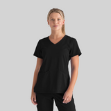 GREY'S ANATOMY STRETCH Serena Top - Women's V-Neck Antimicrobial Scrub Top - REGULAR GRST045 — thumbnail 6