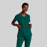 GREY'S ANATOMY STRETCH Serena Top - Women's V-Neck Antimicrobial Scrub Top - REGULAR GRST045 — thumbnail 17