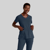 GREY'S ANATOMY STRETCH Serena Top - Women's V-Neck Antimicrobial Scrub Top - REGULAR GRST045 — thumbnail 15