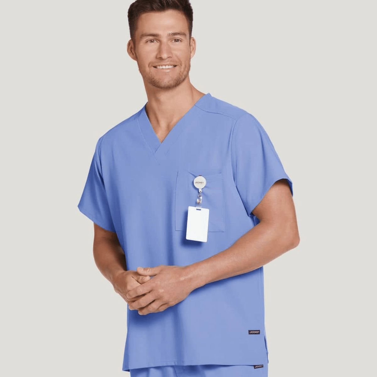 JOCKEY Classic Unisex One Pocket Stretch Scrub Top - 220087 - Fine Scrubs