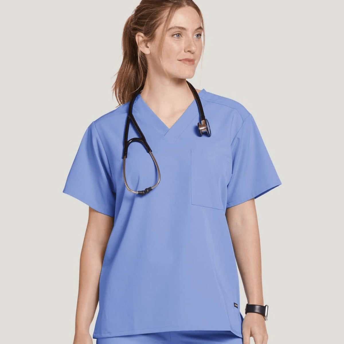 JOCKEY Classic Unisex One Pocket Stretch Scrub Top - 220087 - Fine Scrubs