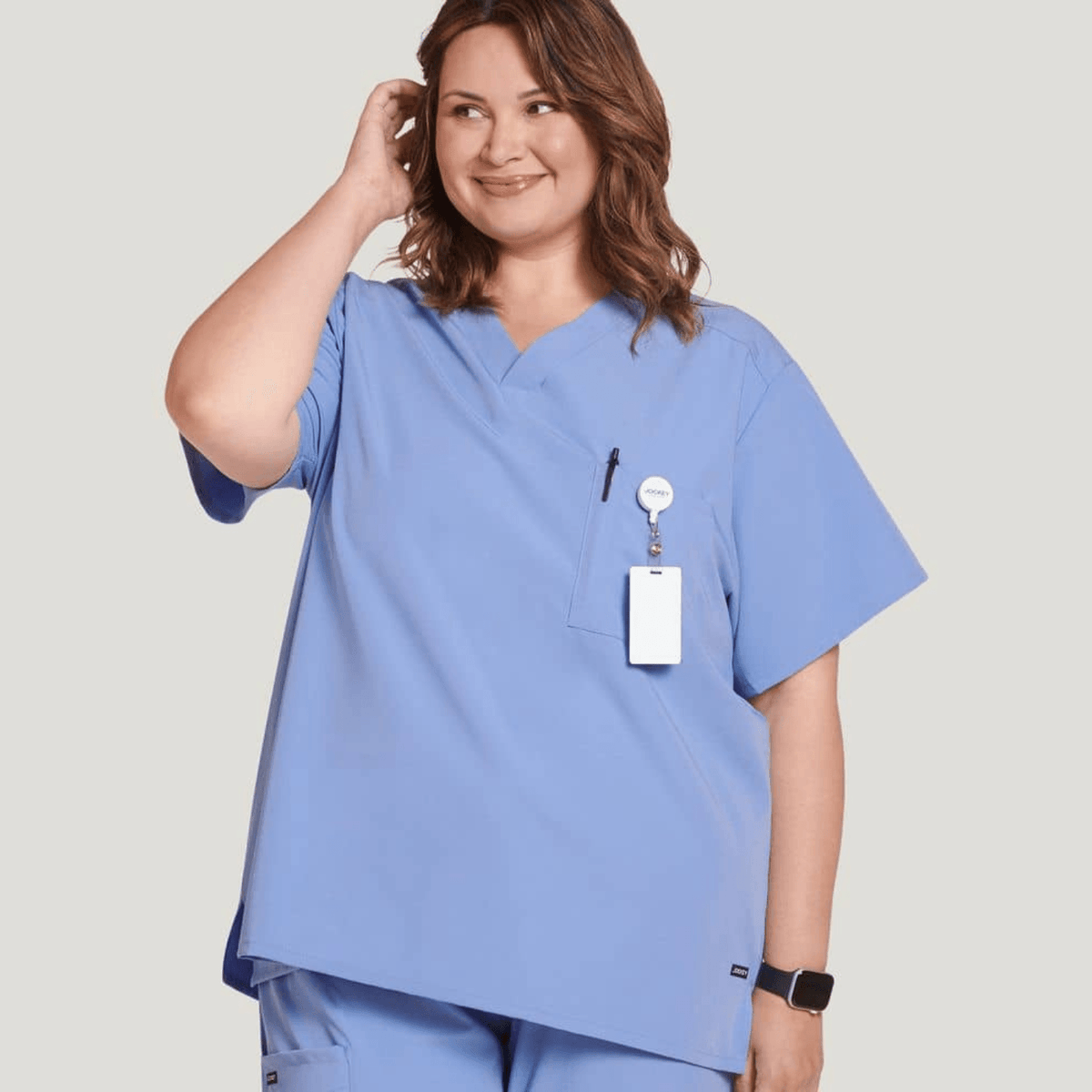 JOCKEY Classic Unisex One Pocket Stretch Scrub Top - 220087 - Fine Scrubs
