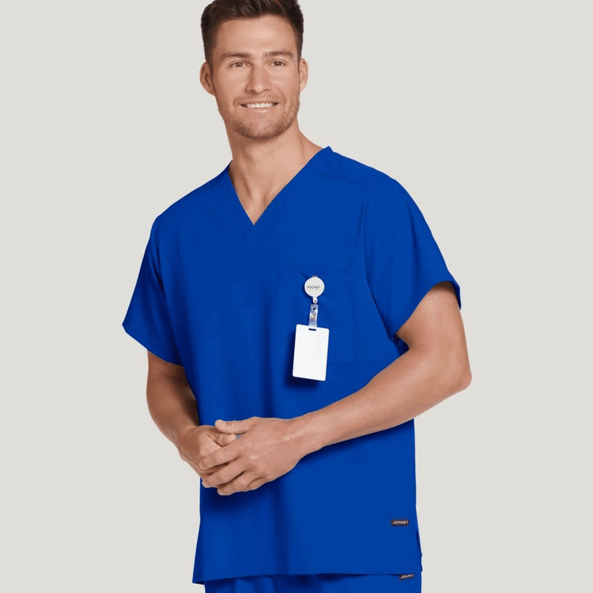 JOCKEY Classic Unisex One Pocket Stretch Scrub Top - 220087 - Fine Scrubs