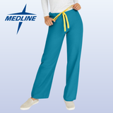 MEDLINE AngelStat Unisex Reversible Drawstring 1-Pocket Scrub Pants - 600 — thumbnail 1