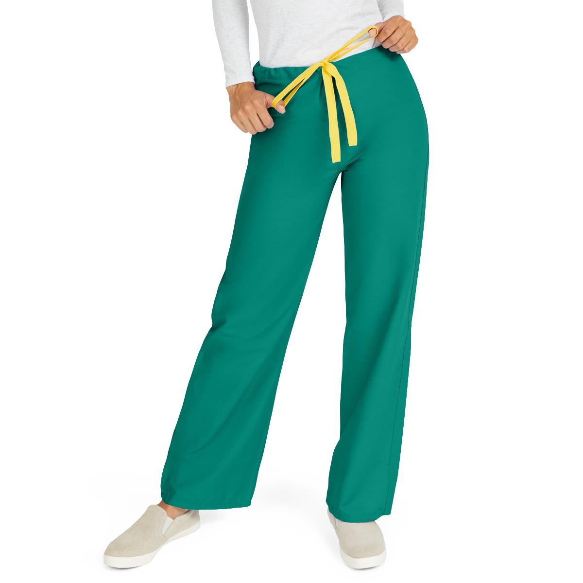 MEDLINE AngelStat Unisex Reversible Drawstring 1-Pocket Scrub Pants - 600 - Fine Scrubs