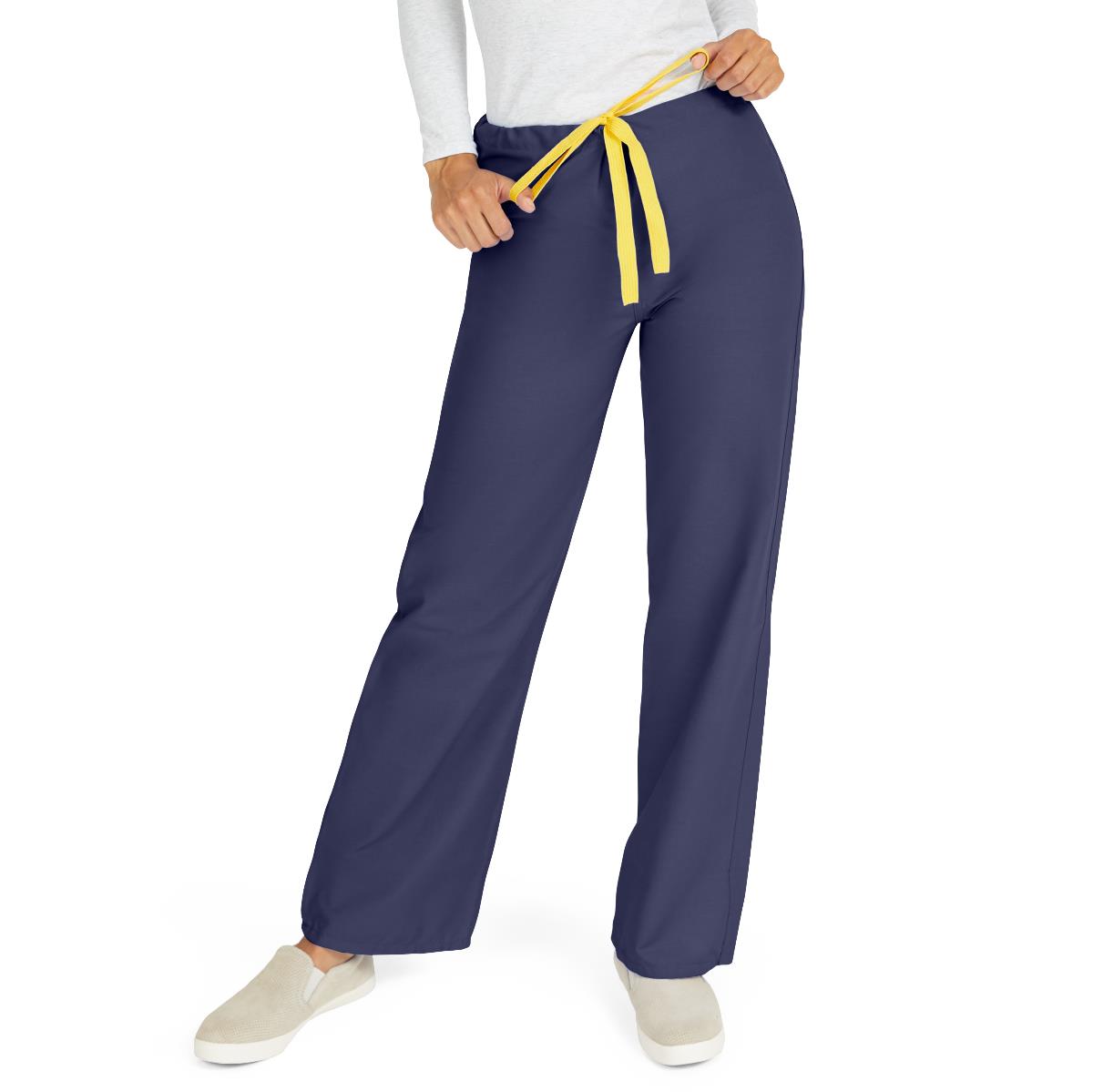 MEDLINE AngelStat Unisex Reversible Drawstring 1-Pocket Scrub Pants - 600 - Fine Scrubs