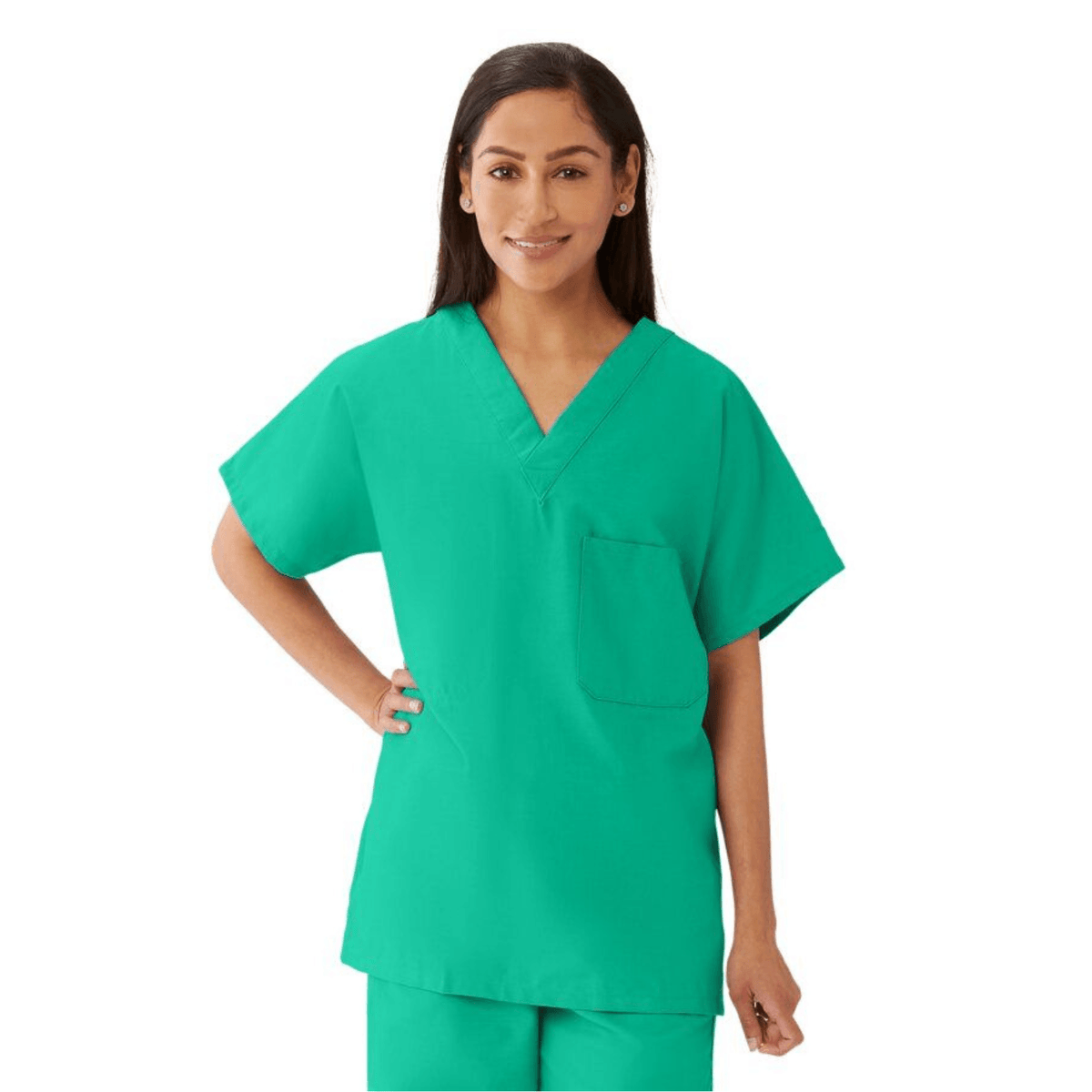 MEDLINE CottonCare Unisex 100% Cotton Reversible Scrub Top And Pants Set - 6580/6590 - Fine Scrubs