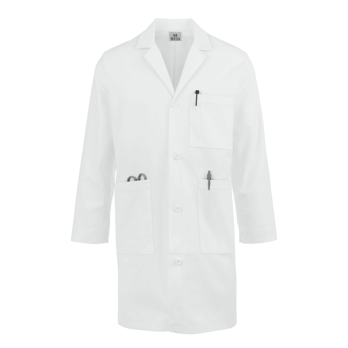 META Labwear 38" Men's Lab Coat - 1963