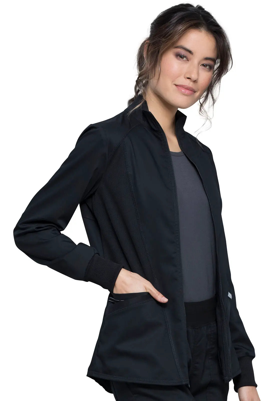 WW Revolution Zip Front High-Low Jacket