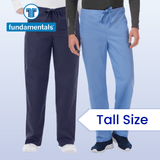 FUNDAMENTALS Unisex Drawstring Scrub Pants 14920 - TALL SIZE — thumbnail 1